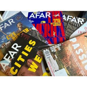 Lot of 5 AFAR Magazines "Where Travel Can Take You" 2018 + 2019 NEW
